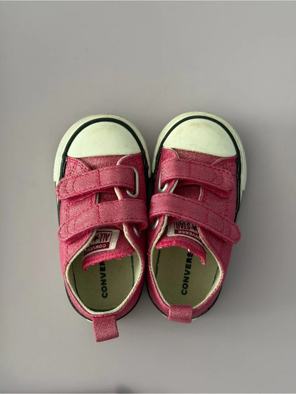 Converse Toddler 5k Pink Low-Top Velcro Sneakers
